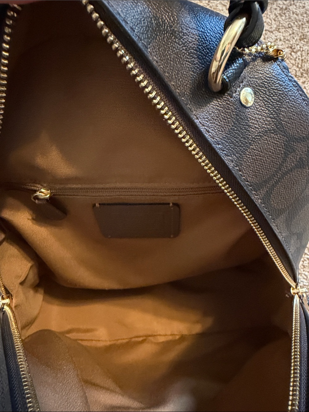 Coach Signature Canvas Backpack - Picture 4 of 4